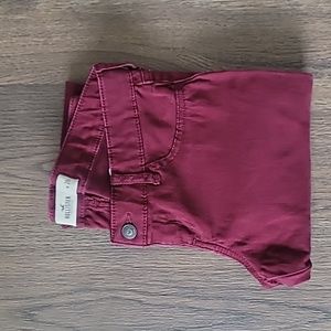 Hollister Maroon Skinny Jeans